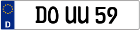 Trailer License Plate